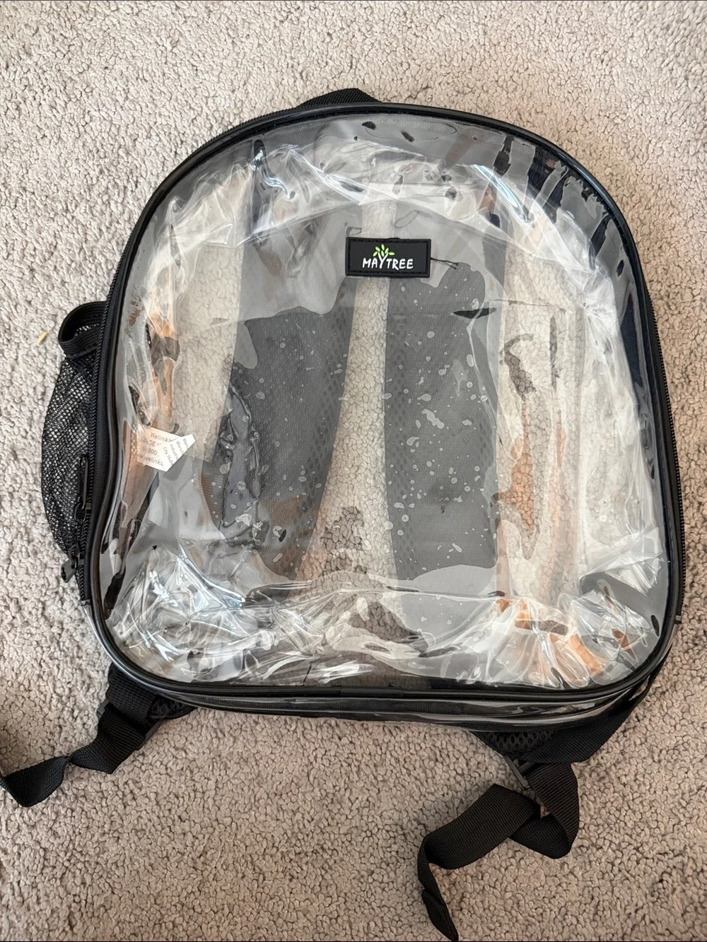 Maytree Clear Black Trim Backpack